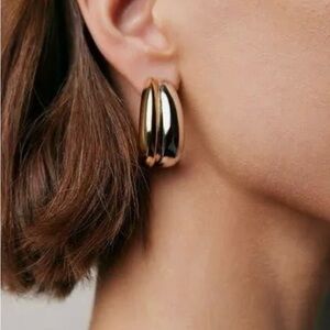 Jennifer Fisher Gold Statement Earrings